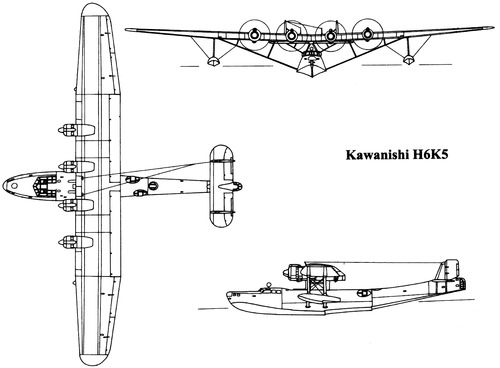 Blueprints > WW2 Airplanes > Kawanishi > Kawanishi H6K5 [Mavis]