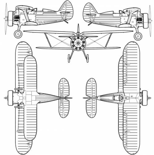 Blueprints Ww2 Airplanes Polikarpov Polikarpov I 15