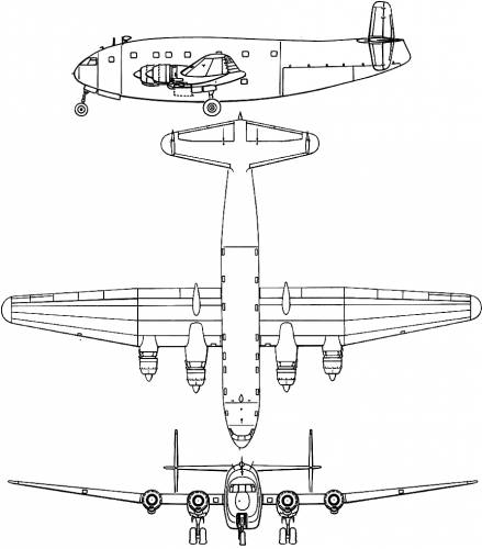 Blueprints WW2 Airplanes WW2 France Breguet Br 761 Deux Ponts