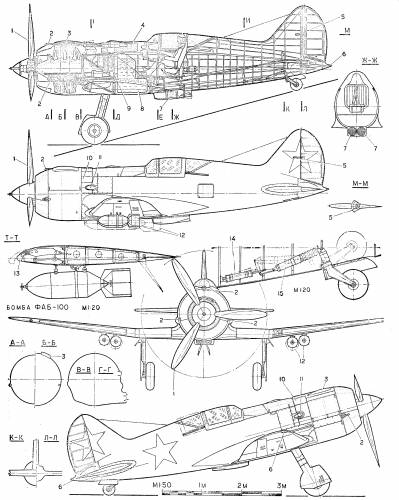 Blueprints Ww2 Airplanes Ww2 Russian Russia I 185