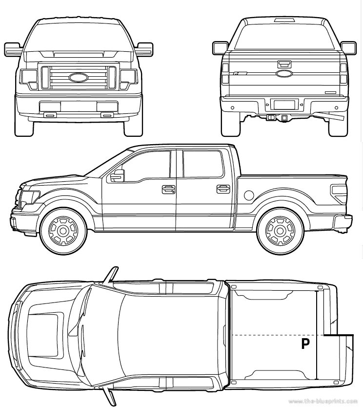 Ford pickup blueprints #4