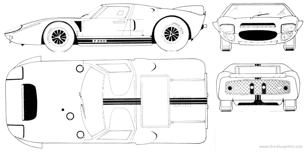 Ford gt chassis blueprints #5