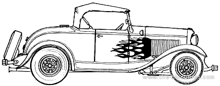 1932 Ford roadster blueprints #1