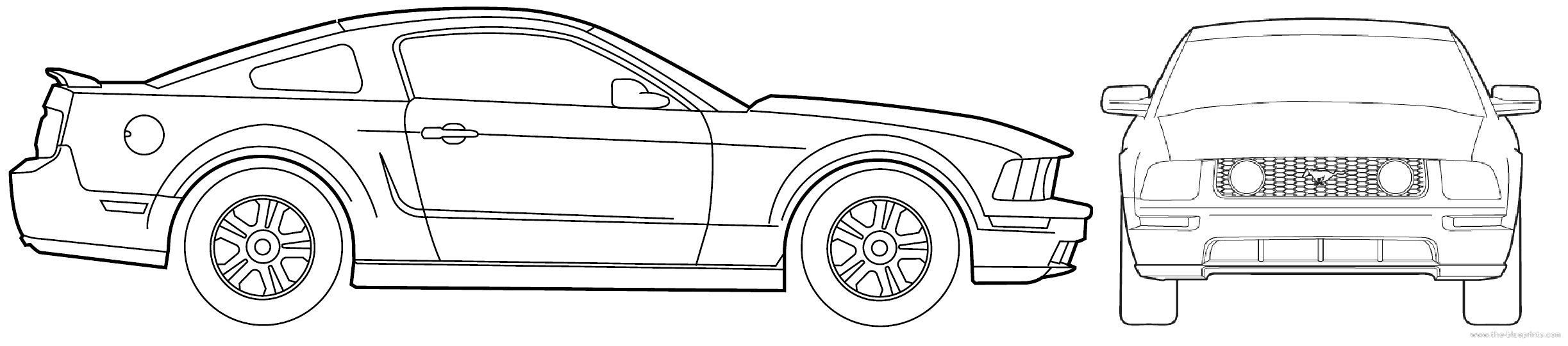 2007 Ford mustang blueprints #8