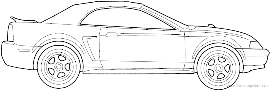 2000 Ford mustang drawings #5