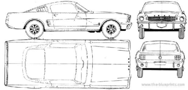 Ford mustang fastback blueprints #4