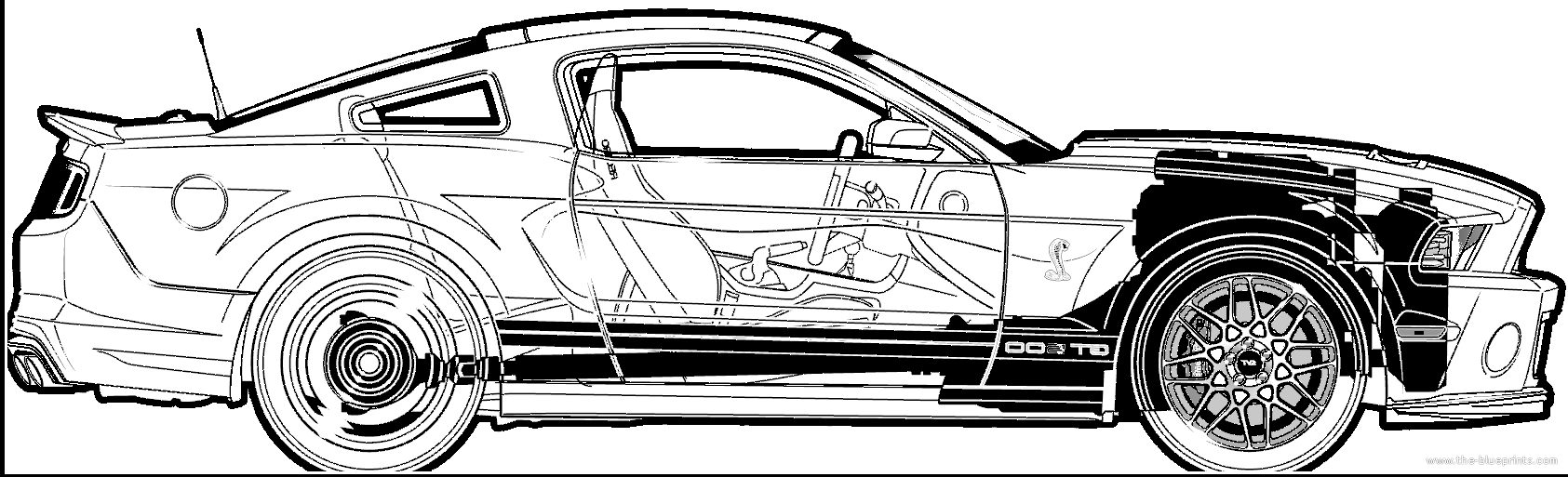 2005 Ford mustang blueprints #3