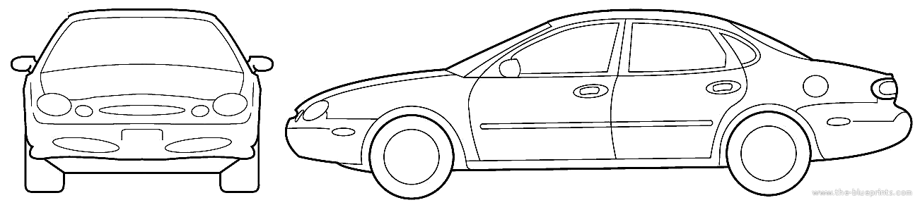 Ford taurus drawing #9