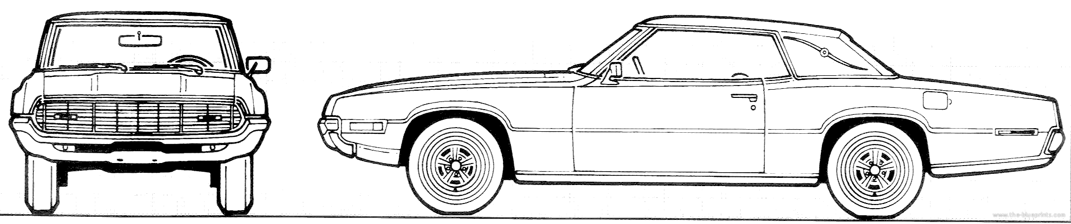 Ford thunderbird blueprints #3