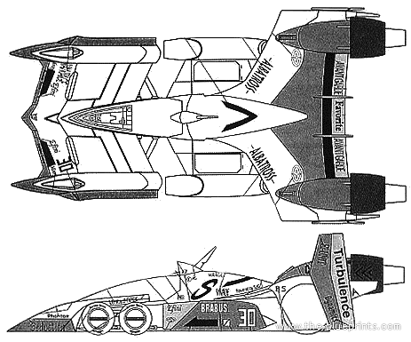 Blueprints Miscellaneous Cyber Formula Super Asurada Akf 11 Aero Mode