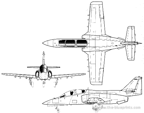 Blueprints Modern Airplanes Modern C Casa C 101 Aviojet