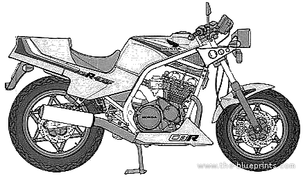 Blueprints > Motorcycles > Honda > Honda CBR400F (1983)