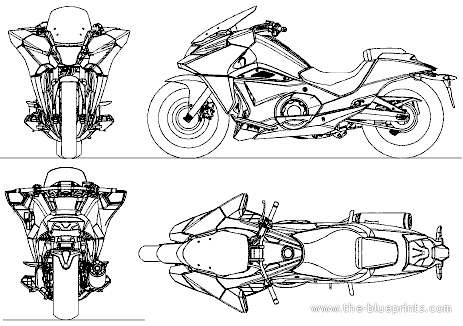 Blueprints Motorcycles Honda Honda Nm4 14