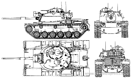 Blueprints Tanks Tanks M M60 Patton