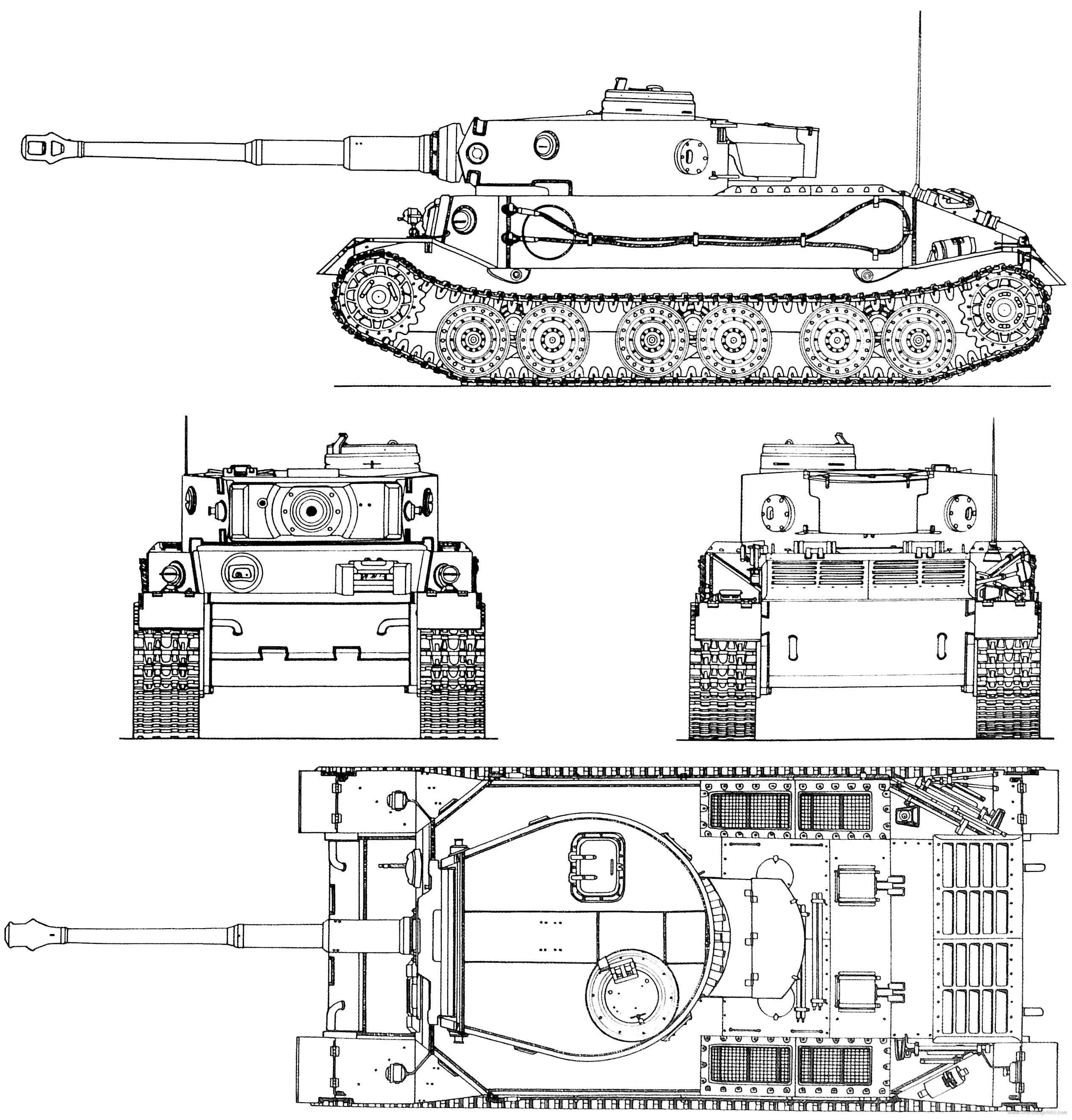 tiger tank blueprints