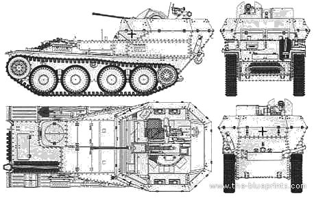 Blueprints Tanks Ww2 Tanks Germany 2 Sd Kfz 140 Flakpanzer 38 T