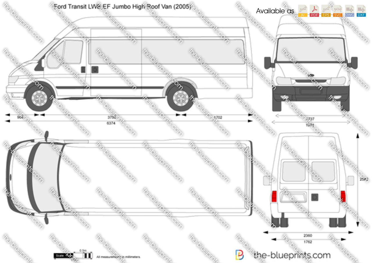 ford transit 2000 dimensions