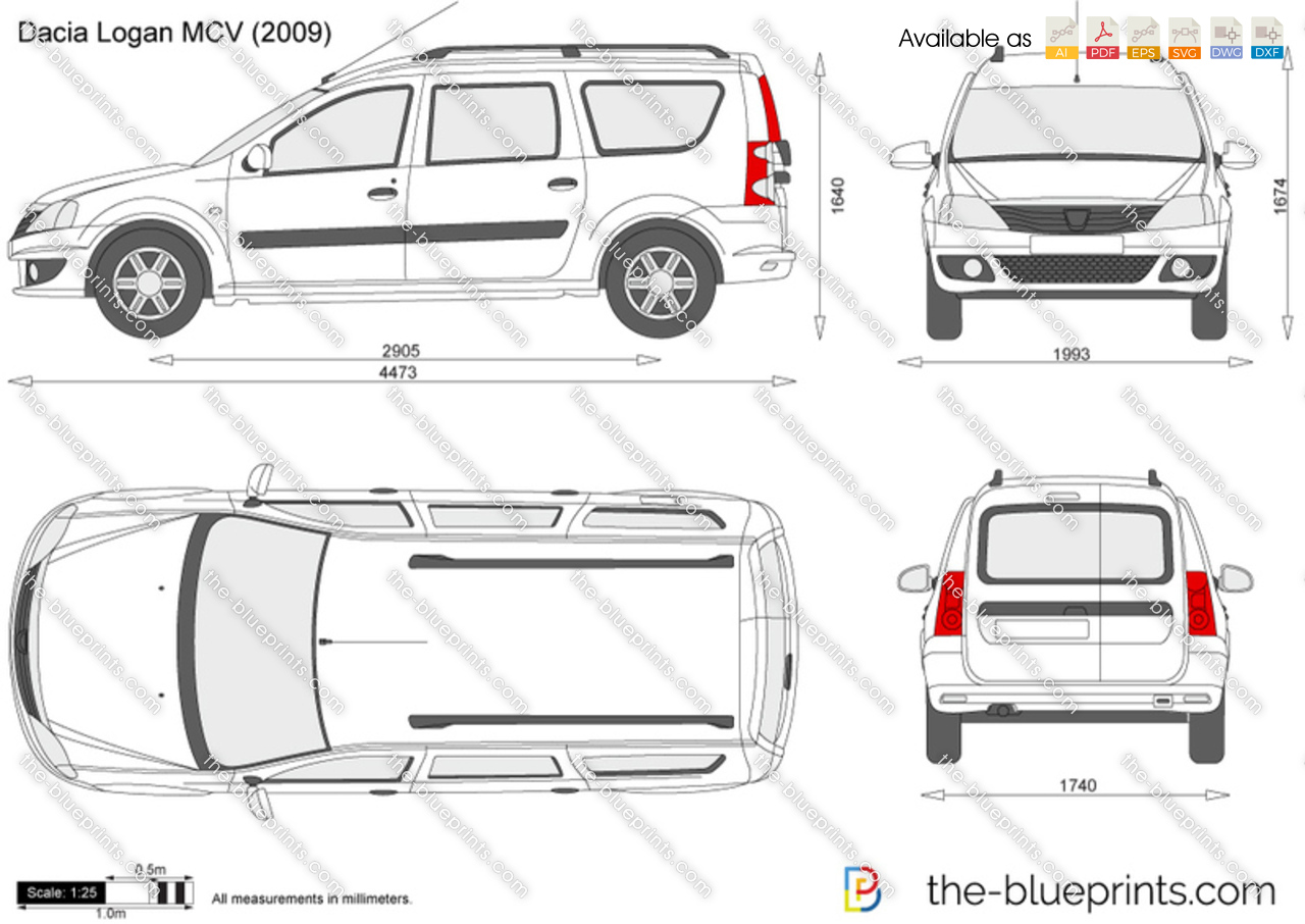 Blueprints > Cars > Dacia > Dacia Logan MCV (2009)