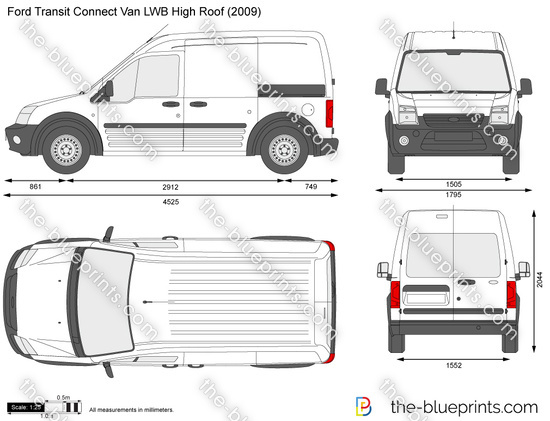 Drawing of ford transit