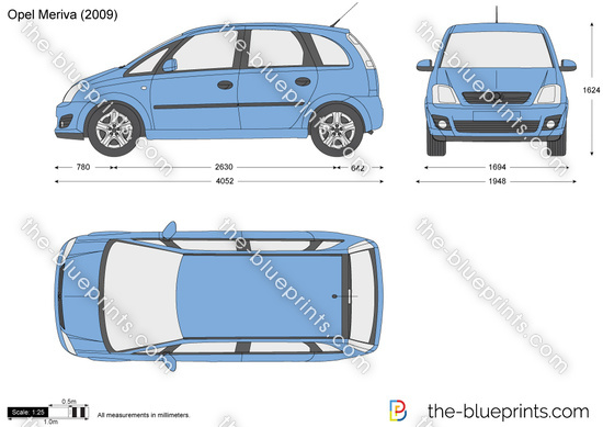 Blueprints > Cars > Opel > Opel Meriva (2003)