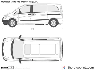 2014 Mercedes-Benz Vito car blueprint