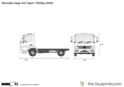 Mercedes-Benz Atego 4x2 Tipper 13500kg