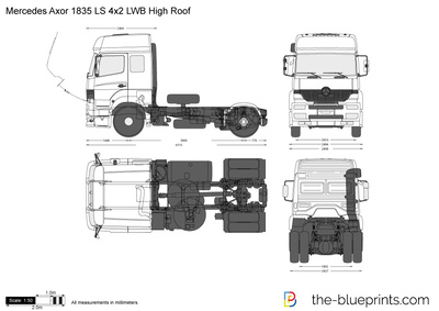 Mercedes-Benz Axor 1835 LS 4x2 LWB High Roof