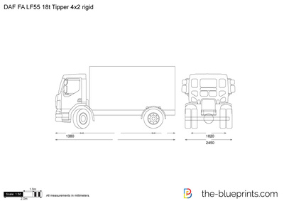 DAF FA LF55 18t Tipper 4x2 rigid