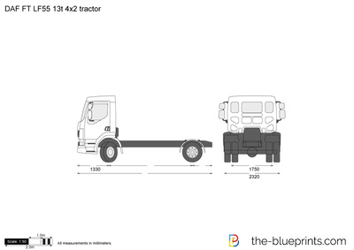 DAF FT LF55 13t 4x2 tractor