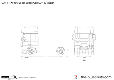 DAF FT XF105 Super Space Cab LD 4x2 tractor