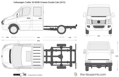 Volkswagen Crafter 30 MWB Chassis Double Cab