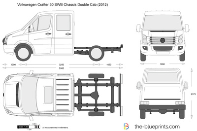 Volkswagen Crafter 30 SWB Chassis Double Cab