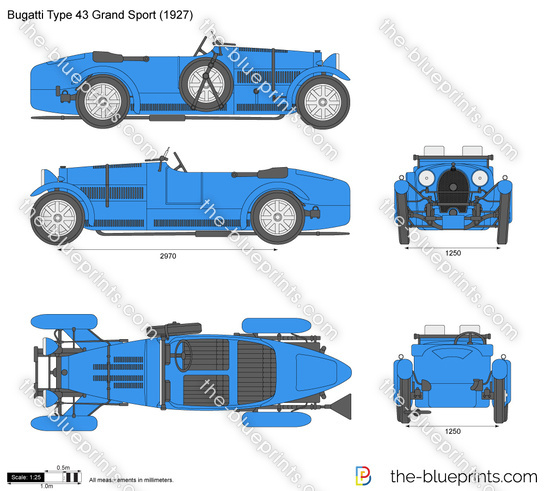 wraak Zilver Aannames, aannames. Raad eens Bugatti Type 43 Grand Sport vector drawing