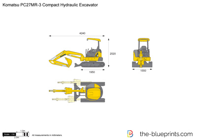 Komatsu PC27MR-3 Compact Hydraulic Excavator