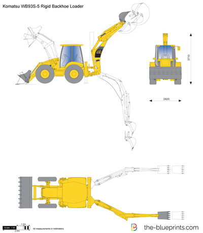 Komatsu WB93S-5 Rigid Backhoe Loader