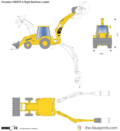 Komatsu WB97R-5 Rigid Backhoe Loader