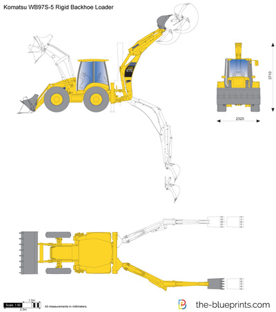 Komatsu WB97S-5 Rigid Backhoe Loader