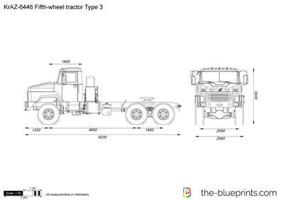 KrAZ-6446 Fifth-wheel tractor Type 3