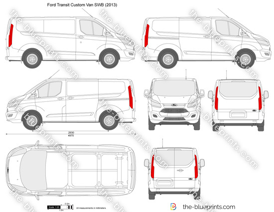 Drawing of ford transit #6
