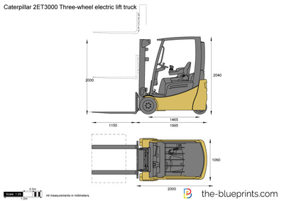 Caterpillar 2ET3000 Three-wheel electric lift truck