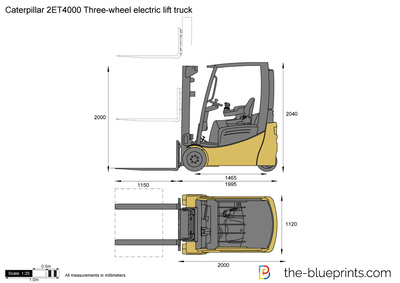 Caterpillar 2ET4000 Three-wheel electric lift truck