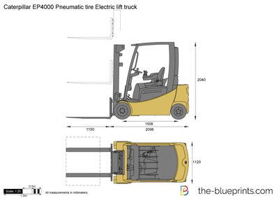 Caterpillar EP4000 Pneumatic tire Electric lift truck