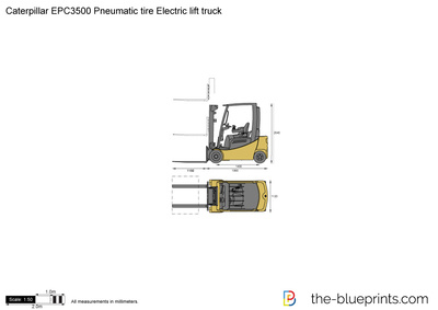 Caterpillar EPC3500 Pneumatic tire Electric lift truck