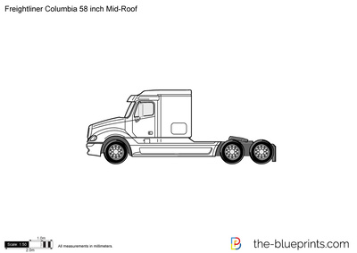 Freightliner Columbia 58 inch Mid-Roof