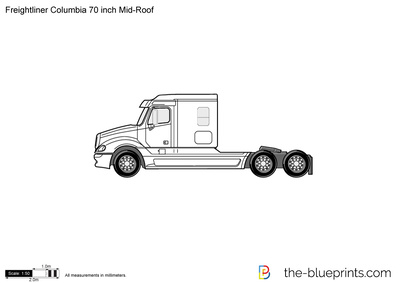 Freightliner Columbia 70 inch Mid-Roof