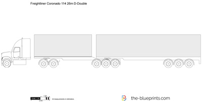 Freightliner Coronado 114 26m D-Double