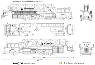 Sutphen SP 110 Aerial Platform Fire Truck