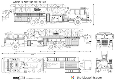 Sutphen HS-4960 High Rail Fire Truck