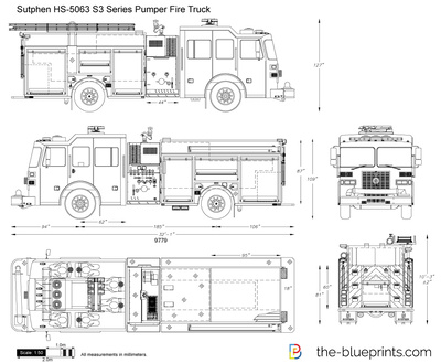 Sutphen HS-5063 S3 Series Pumper Fire Truck