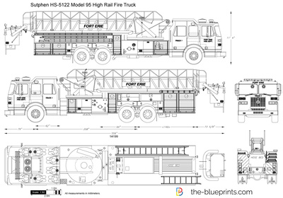 Sutphen HS-5122 Model 95 High Rail Fire Truck